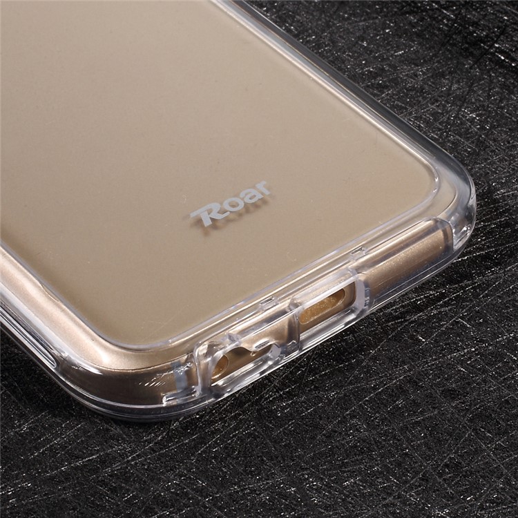 ROAR KOREA Hybrid 2-in-1 TPU Bumper + Hard PC Back Phone Casing for Samsung Galaxy A5 (2017) - Transparent-8
