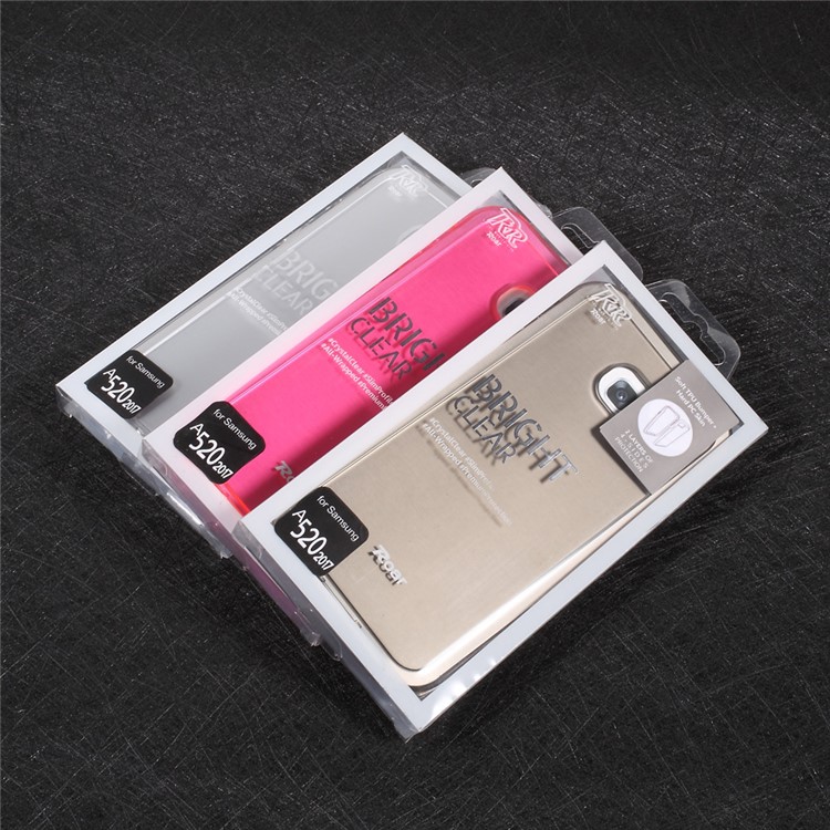 ROAR KOREA Hybrid 2-in-1 TPU Bumper + Hard PC Back Phone Casing for Samsung Galaxy A5 (2017) - Transparent-9