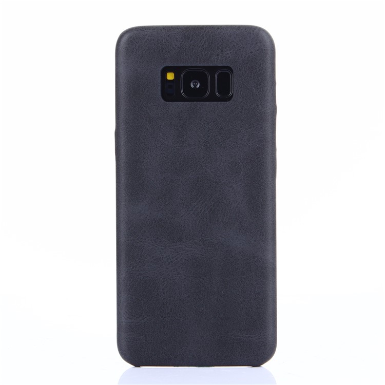 Retro Style PU Leather Cell Mobile Phone Cover for Samsung Galaxy S8 Plus G955 - Black-1
