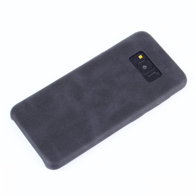 Retro Style PU Leather Cell Mobile Phone Cover for Samsung Galaxy S8 Plus G955 - Black-4
