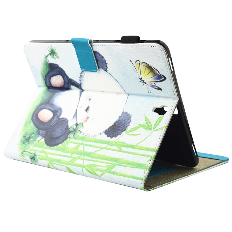 Printing Pattern Stand Leather Card Slot Shell Cover for Samsung Galaxy Tab S3 9.7-inch T820 - Cute Panda-4