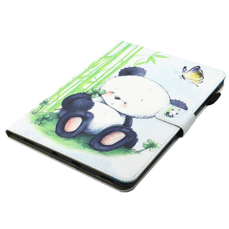 Printing Pattern Stand Leather Card Slot Shell Cover for Samsung Galaxy Tab S3 9.7-inch T820 - Cute Panda-6