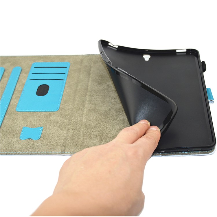 Patterned Card Holder Leather Case for Samsung Galaxy Tab S3 9.7-inch T820 - Two Lovely Cats-7