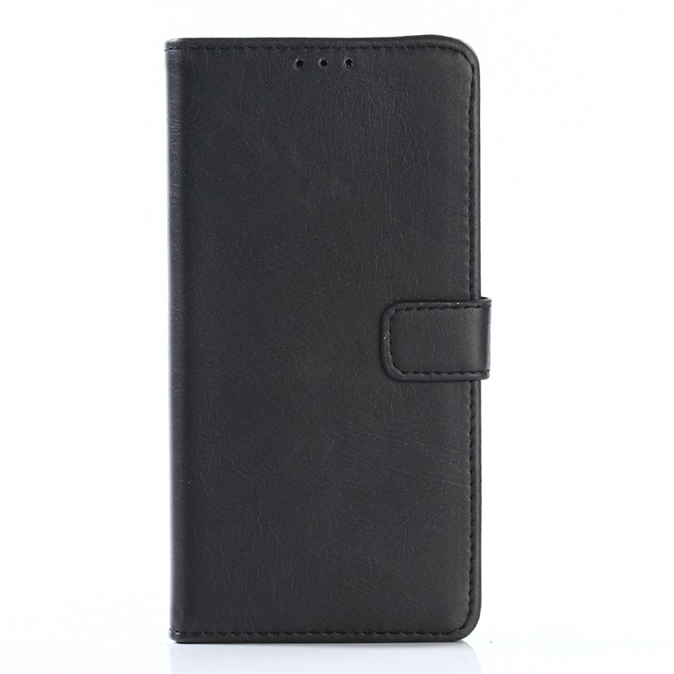 Retro Crazy Horse Wallet Leather Cell Phone Case with Stand for Samsung Galaxy J5 (2017) - Black-1