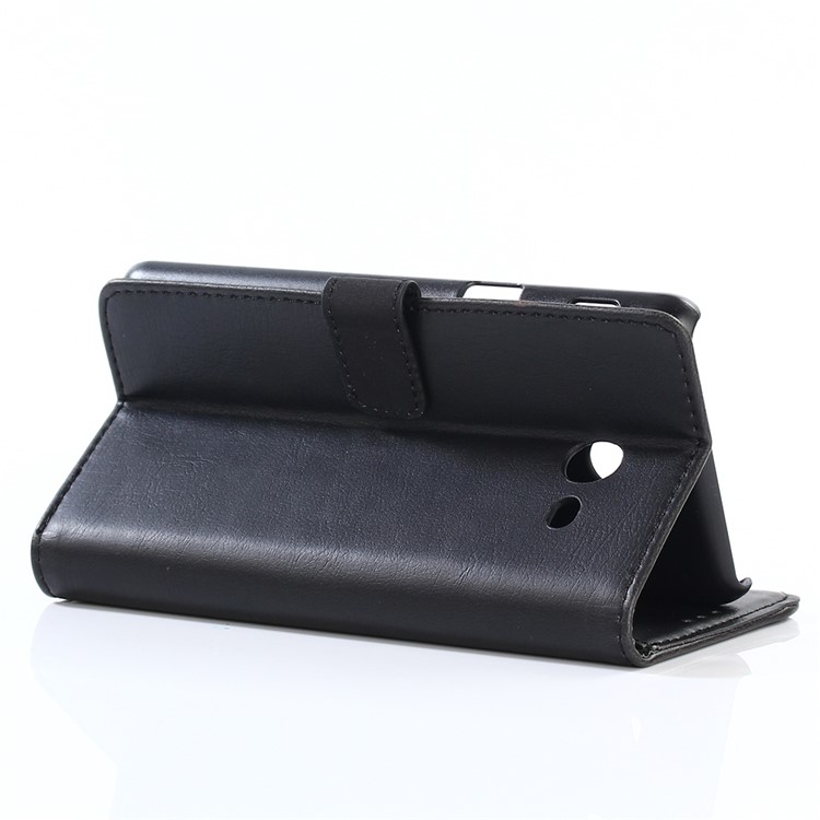 Retro Crazy Horse Wallet Leather Cell Phone Case with Stand for Samsung Galaxy J5 (2017) - Black-4