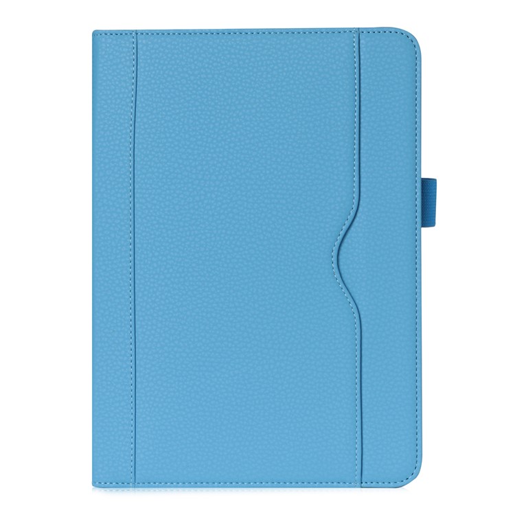 Business Style Folio Stand Leather Shell Case for Samsung Galaxy Tab S3 9.7 inch - Blue-1