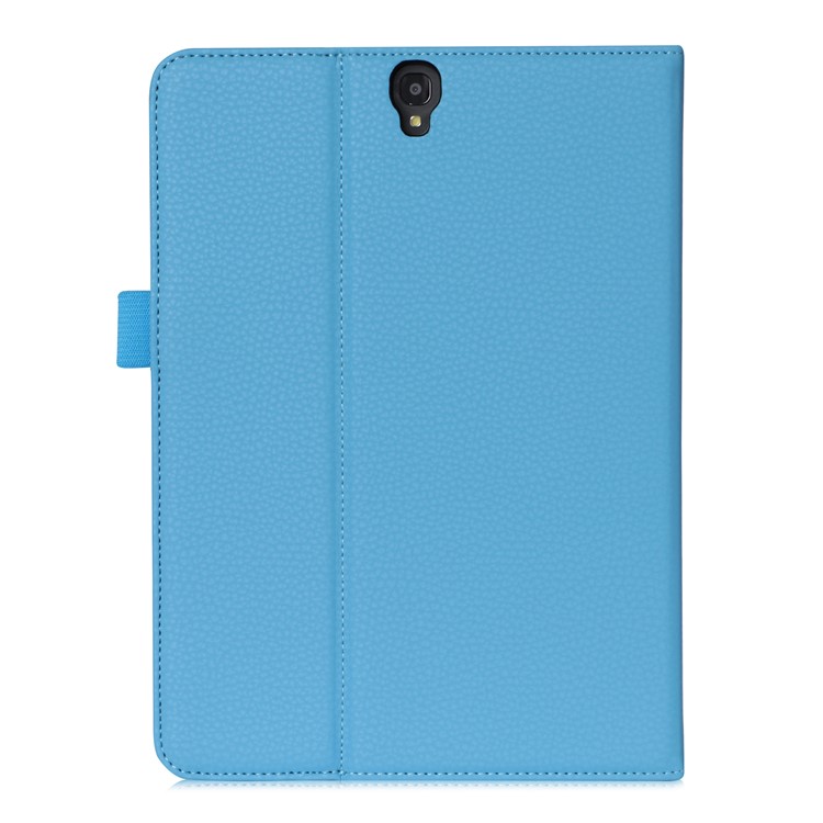 Business Style Folio Stand Leather Shell Case for Samsung Galaxy Tab S3 9.7 inch - Blue-2