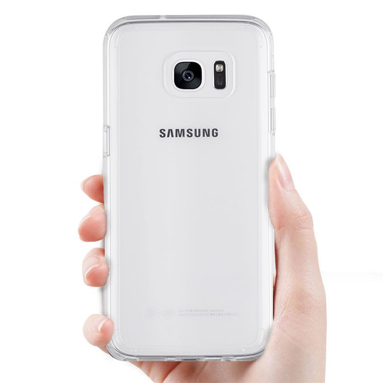 For Samsung Galaxy S7 Edge G935 BOW Drop-Proof Clear Soft TPU Mobile Phone Case - Transparent-1