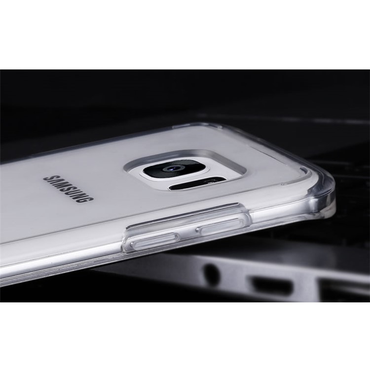 For Samsung Galaxy S7 Edge G935 BOW Drop-Proof Clear Soft TPU Mobile Phone Case - Transparent-12