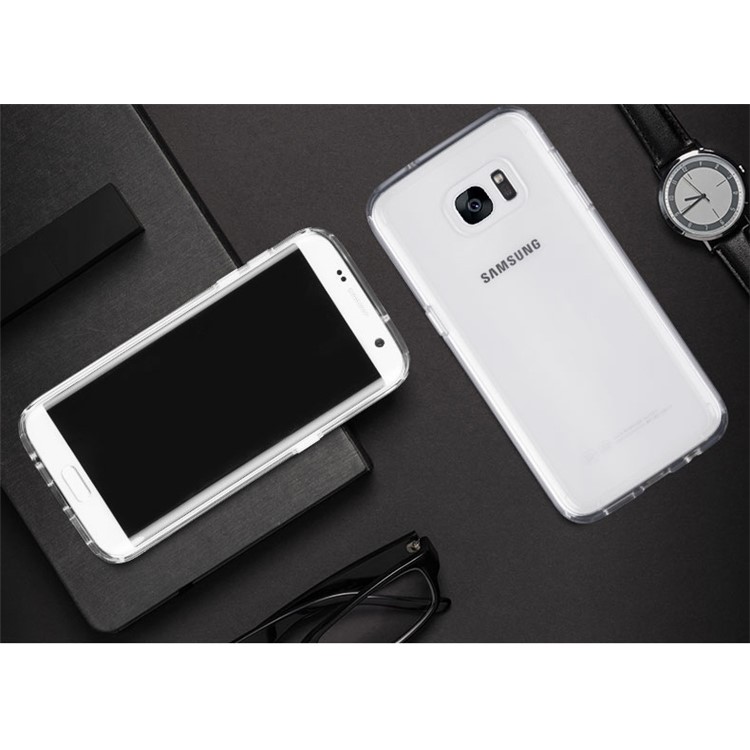 For Samsung Galaxy S7 Edge G935 BOW Drop-Proof Clear Soft TPU Mobile Phone Case - Transparent-6