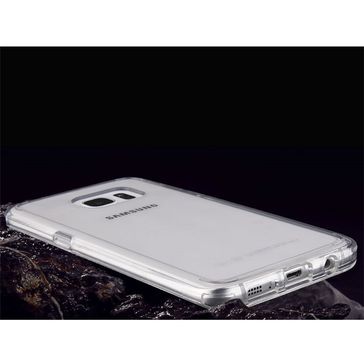For Samsung Galaxy S7 Edge G935 BOW Drop-Proof Clear Soft TPU Mobile Phone Case - Transparent-8