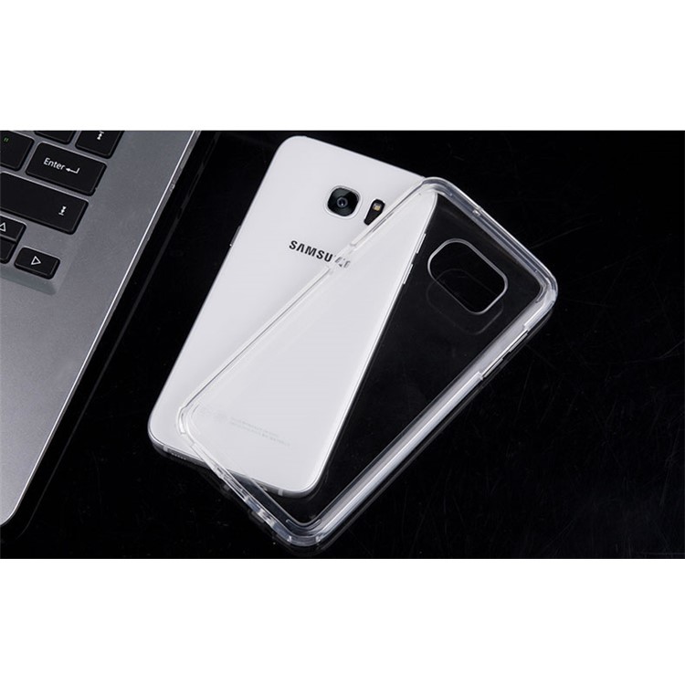 For Samsung Galaxy S7 Edge G935 BOW Drop-Proof Clear Soft TPU Mobile Phone Case - Transparent-9
