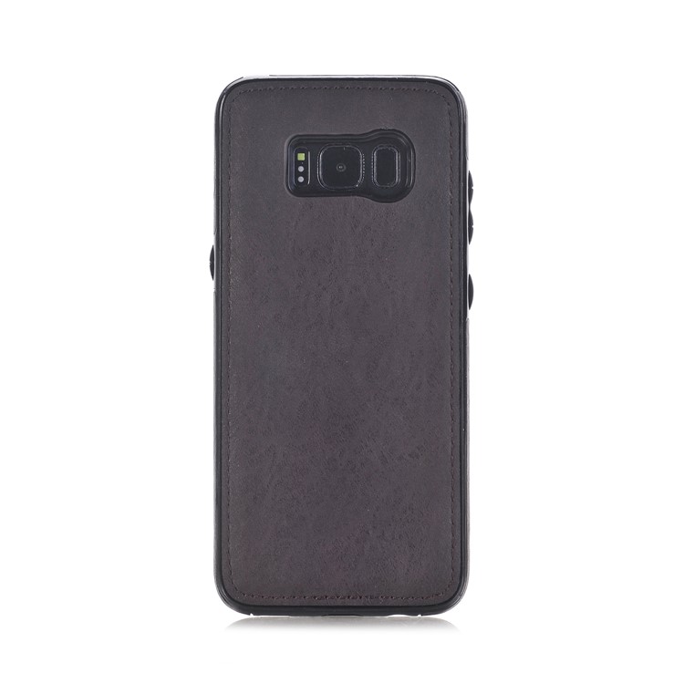 For Samsung Galaxy S8 Plus G955 Detachable 2-in-1 Card Holder TPU Zipper Multi functional Leather Wallet Case - Black-6