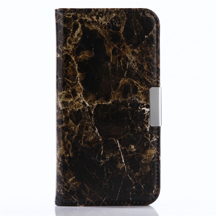 Marble Pattern Leather Wallet Mobile Phone Case for Samsung Galaxy Xcover 4 - Black-1