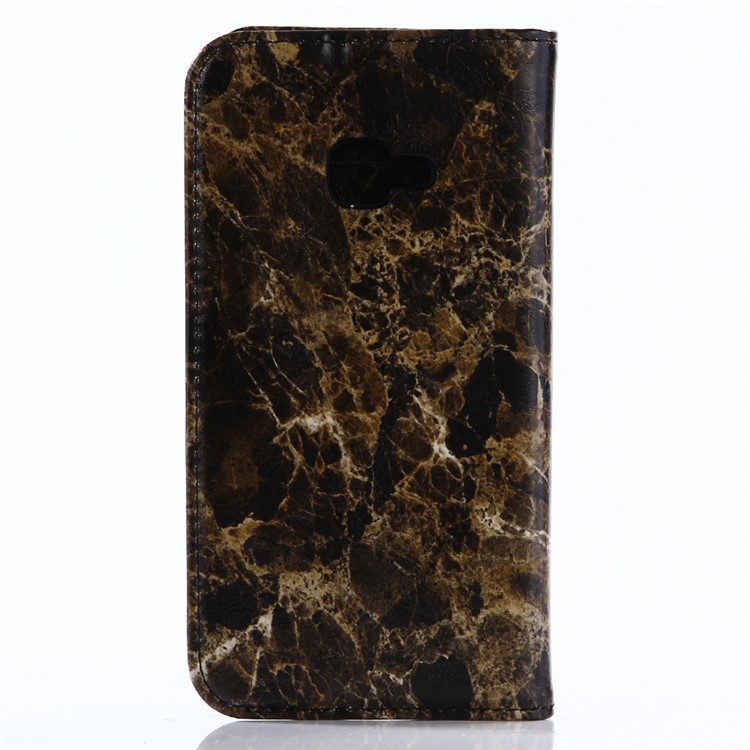 Marble Pattern Leather Wallet Mobile Phone Case for Samsung Galaxy Xcover 4 - Black-2