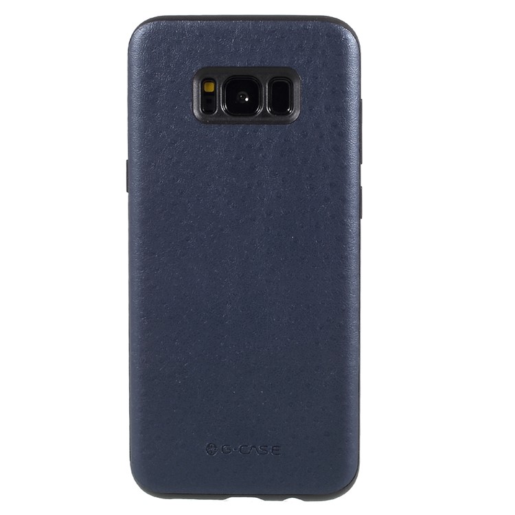 G-case leather coated pc phone shell for samsung galaxy s8 plus g955 - blue