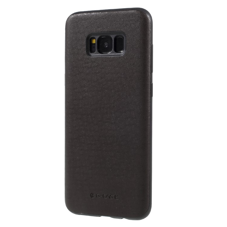 G-CASE Leather Coated PC Mobile Casing for Samsung Galaxy S8 G950 - Coffee-2