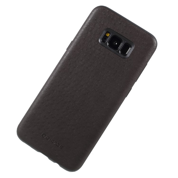 G-CASE Leather Coated PC Mobile Casing for Samsung Galaxy S8 G950 - Coffee-3
