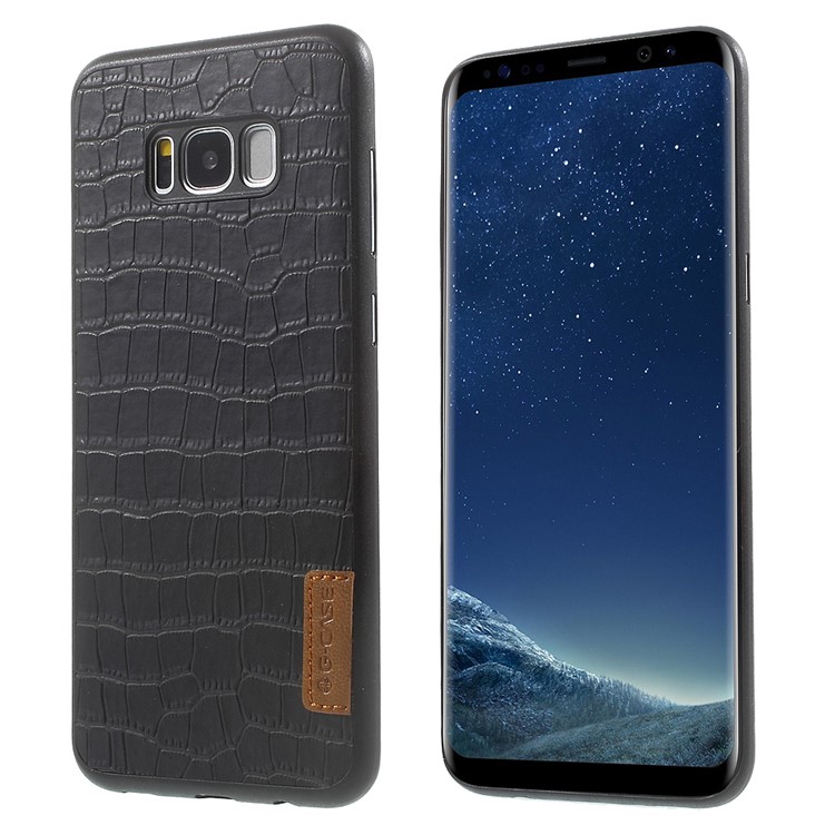 G-CASE Leather Coated PC Back Case for Samsung Galaxy S8 G950 - Crocodile Texture-1