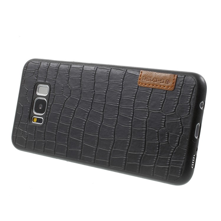 G-CASE Leather Coated PC Phone Cover for Samsung Galaxy S8 Plus - Crocodile Texture-3