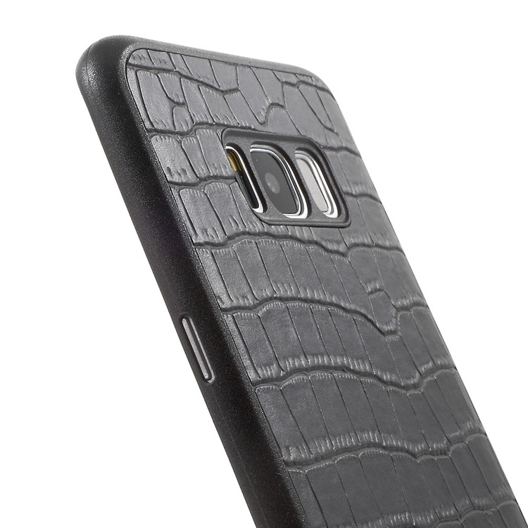 G-CASE Leather Coated PC Phone Cover for Samsung Galaxy S8 Plus - Crocodile Texture-7