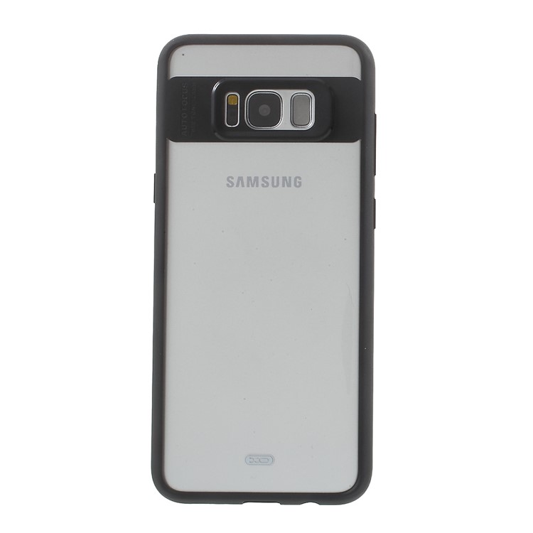 XO for Samsung Galaxy S8+ G955 Clear PC + TPU Edge Combo Case Cover - Black-2