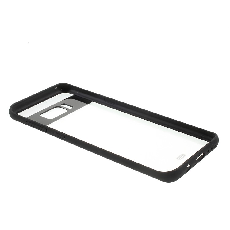 XO for Samsung Galaxy S8+ G955 Clear PC + TPU Edge Combo Case Cover - Black-5