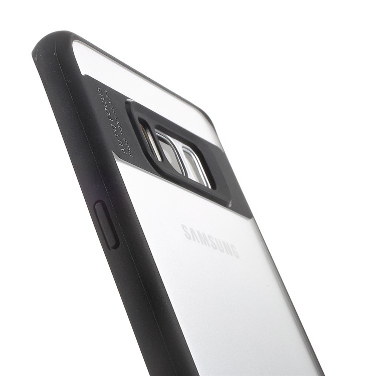 XO Hybrid Clear PC + TPU Edge Back Case for Samsung Galaxy S8 G950 - Black-8
