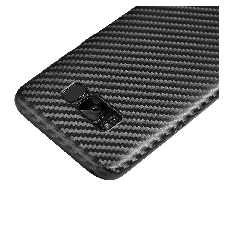 HOCO Carbon Fiber Texture Soft TPU Protection Case for Samsung Galaxy S8 G950 - Black-2