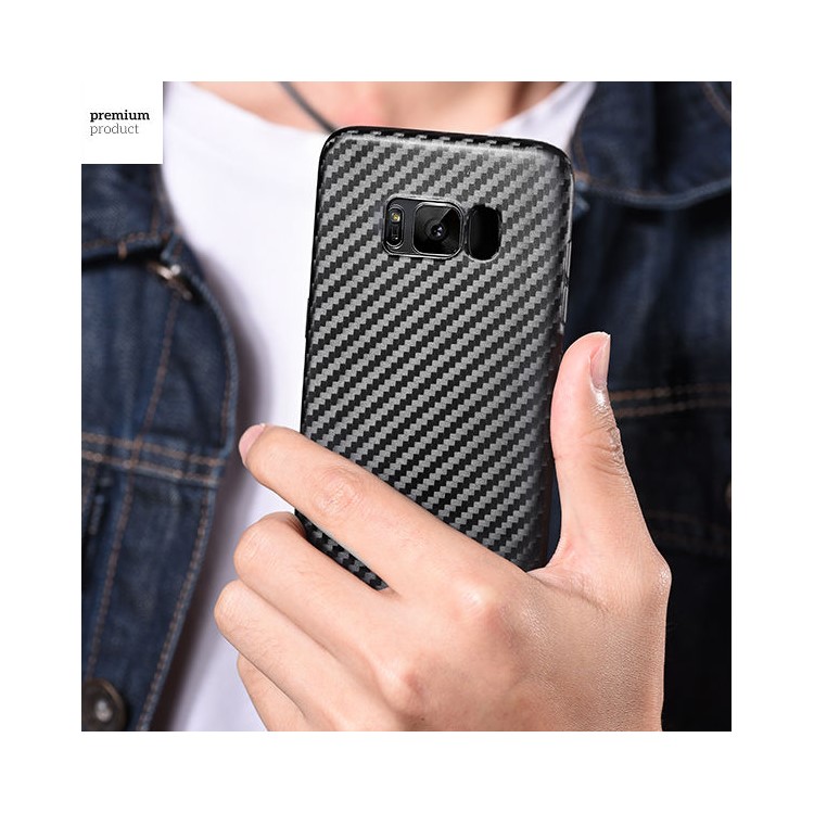 HOCO Carbon Fiber Texture Soft TPU Protection Case for Samsung Galaxy S8 G950 - Black-5