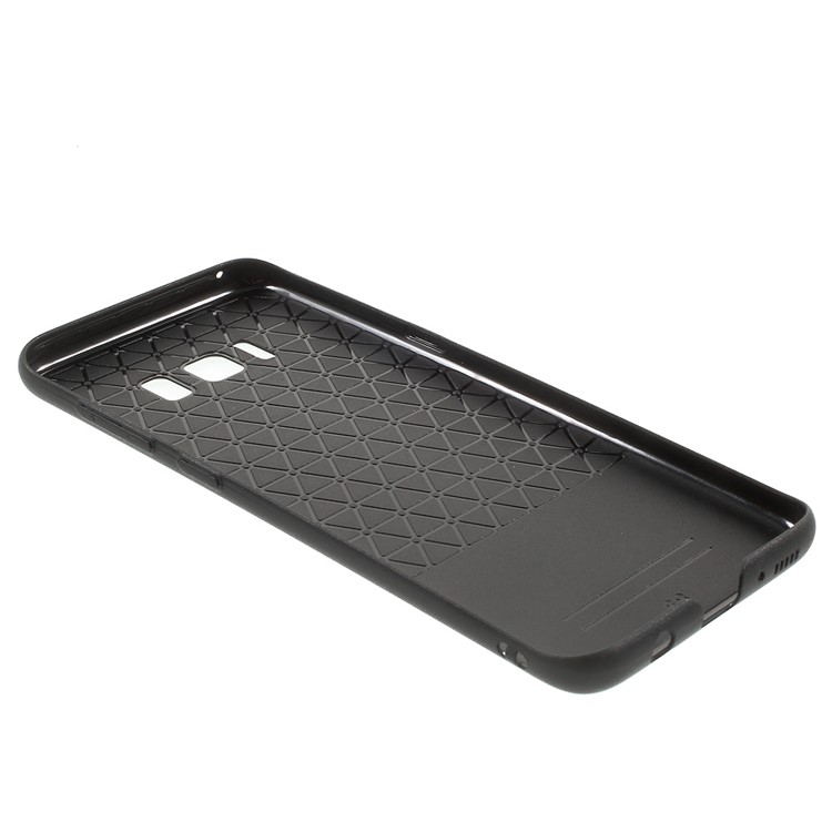 Crocodile Texture Leather Coated Splicing Lattice Pattern PC Case for Samsung Galaxy S8 Plus G955 - Black-5