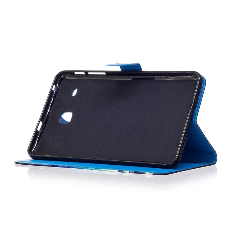 Pattern Printing Leather Wallet Stand Case for Samsung Galaxy Tab E 8.0 T375 T377 - Quote-4