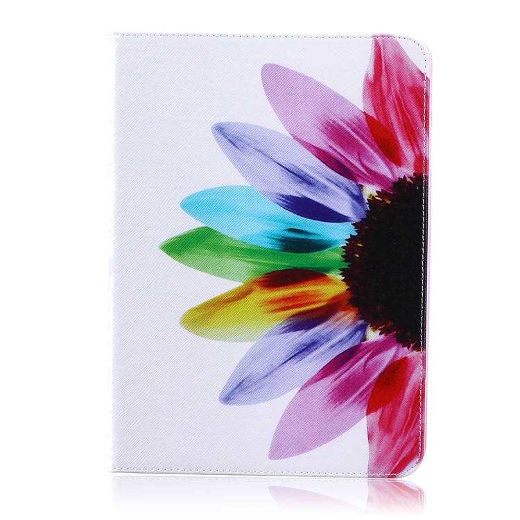 Pattern Printing Wallet Leather Shell with Stand for Samsung Galaxy Tab S2 9.7 T810 T815 - Colorful Petals-1