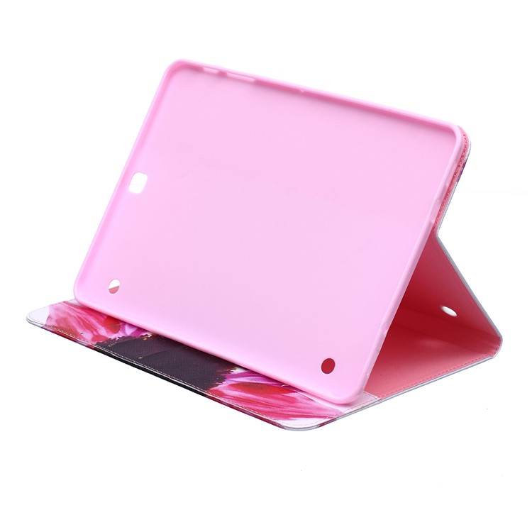 Pattern Printing Wallet Leather Shell with Stand for Samsung Galaxy Tab S2 9.7 T810 T815 - Colorful Petals-4