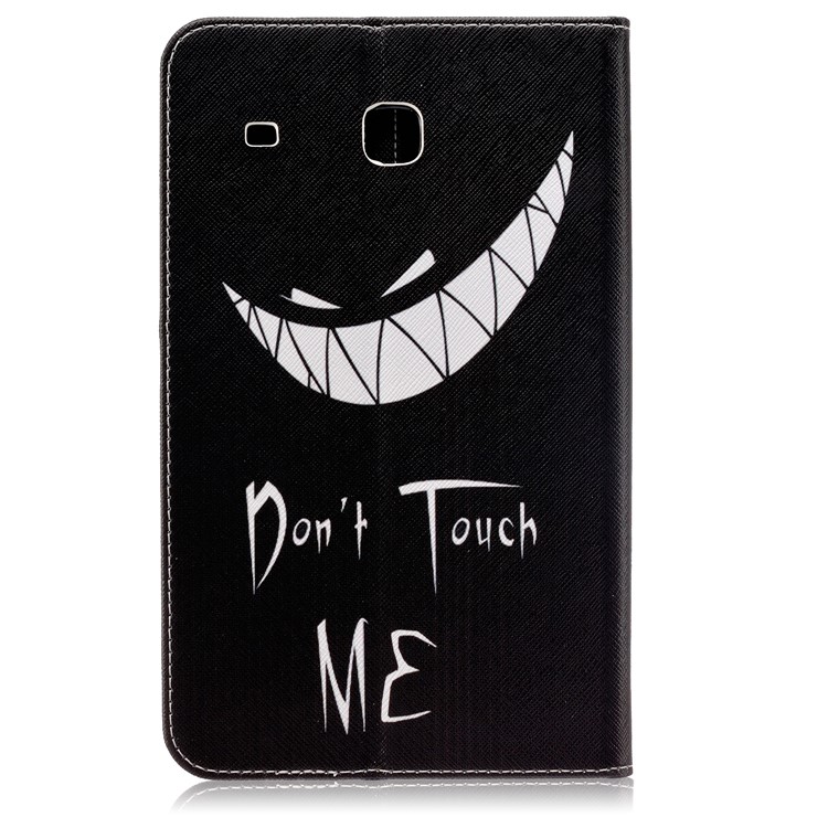 For Samsung Galaxy Tab E 8.0 T375 T377 Patterned Leather Wallet Tablet Case - Do Not Touch Me-2