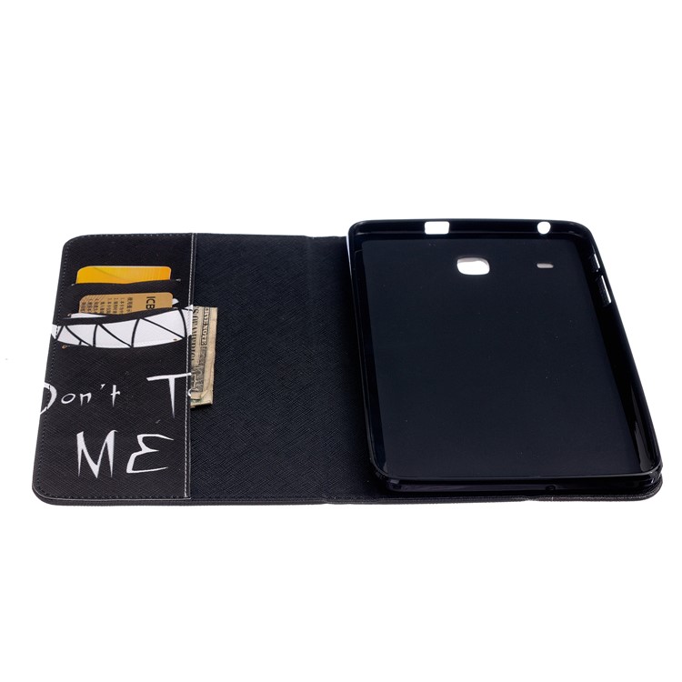 For Samsung Galaxy Tab E 8.0 T375 T377 Patterned Leather Wallet Tablet Case - Do Not Touch Me-6