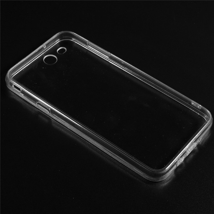 Acrylic Back Cover with Soft TPU Edge Combo Phone Casing for Samsung Galaxy J7 (2017) - Transparent-3