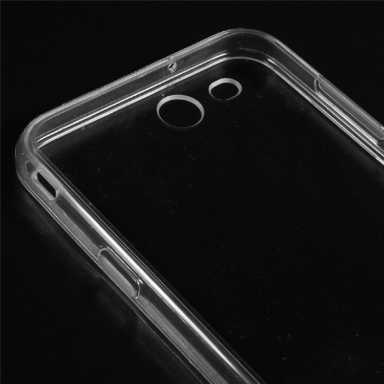 Acrylic Back Cover with Soft TPU Edge Combo Phone Casing for Samsung Galaxy J7 (2017) - Transparent-4