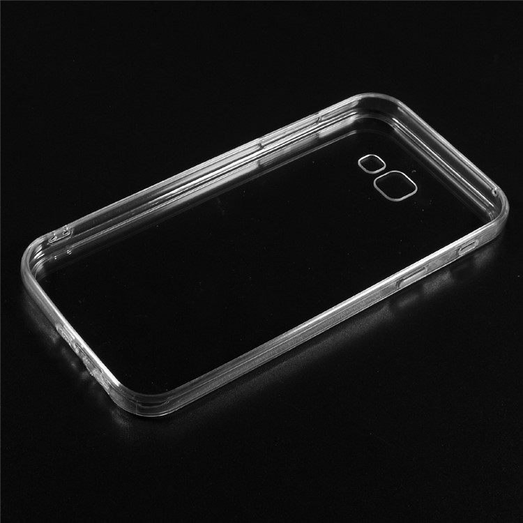 Acrylic Back Cover with Soft TPU Edge Combo Phone Casing for Samsung Galaxy A5 (2017) - Transparent-2