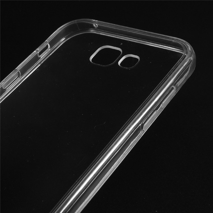 Acrylic Back Cover with Soft TPU Edge Combo Phone Casing for Samsung Galaxy A5 (2017) - Transparent-4