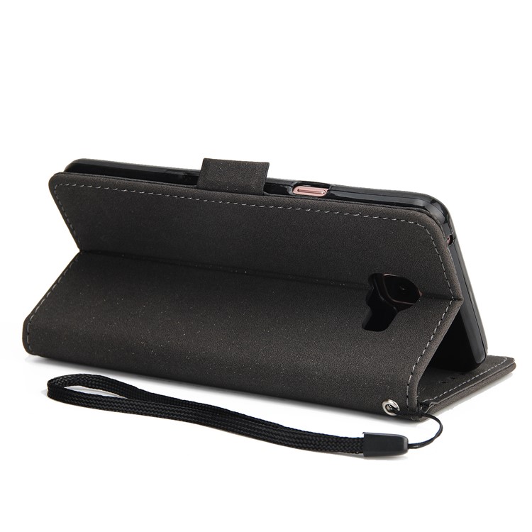 Dream Catcher Pattern Leather Wallet Stand Phone Case with Strap for Samsung Galaxy A5 (2017) A520 - Black-6