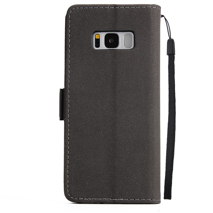 Dream Catcher Pattern Leather Wallet Stand Case with Strap for Samsung Galaxy S8 G950 - Black-3
