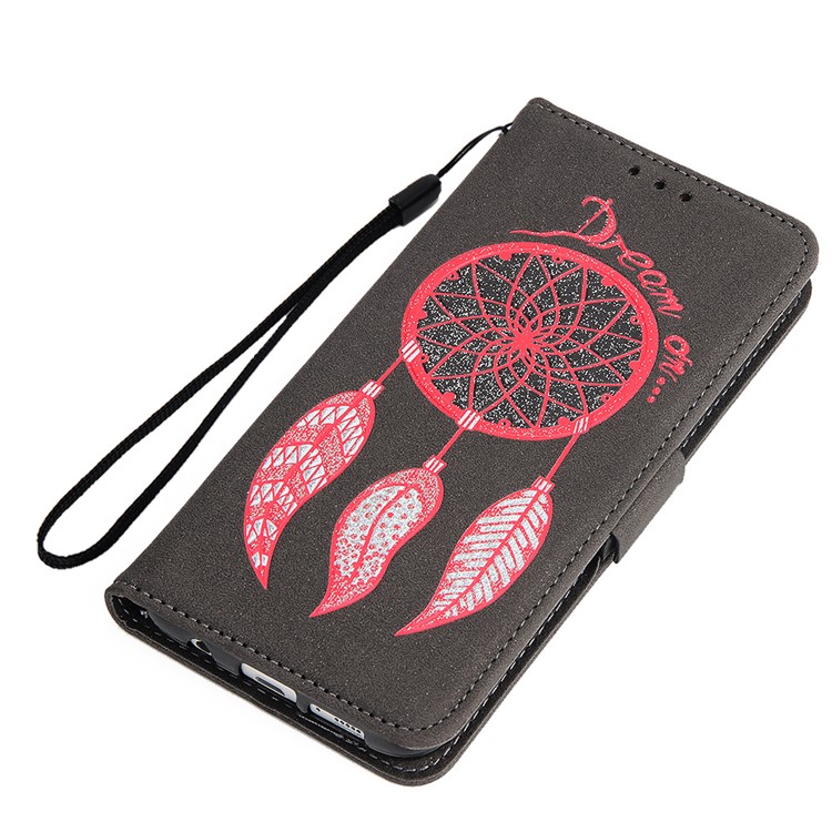 Dream Catcher Pattern Leather Wallet Stand Case with Strap for Samsung Galaxy S8 G950 - Black-7