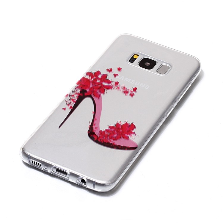 Pattern Printing IMD TPU Mobile Phone Shell for Samsung Galaxy S8 G950 - High-heeled Shoe-2