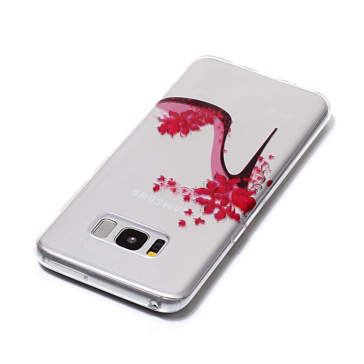Pattern Printing IMD TPU Mobile Phone Shell for Samsung Galaxy S8 G950 - High-heeled Shoe-3