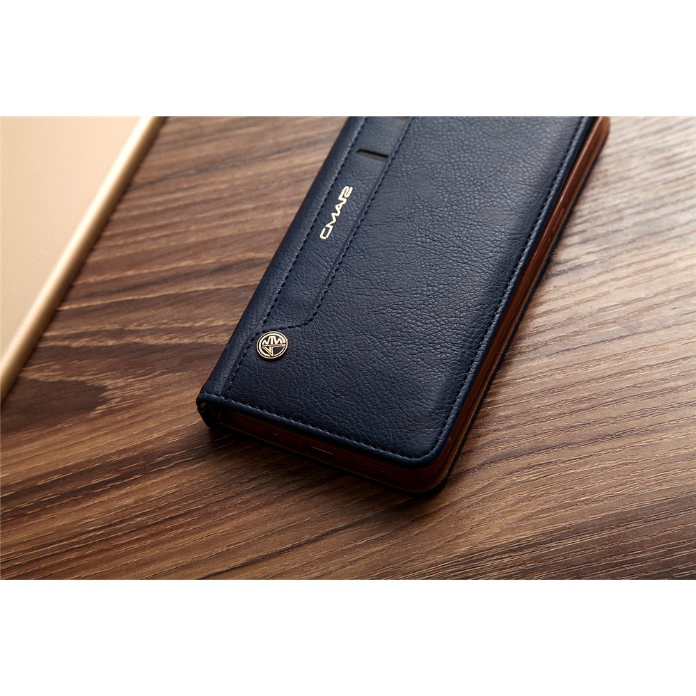CMAI2 Stand Card Slots PU Leather Flip Cover for Samsung Galaxy S8 G950 - Dark Blue-18