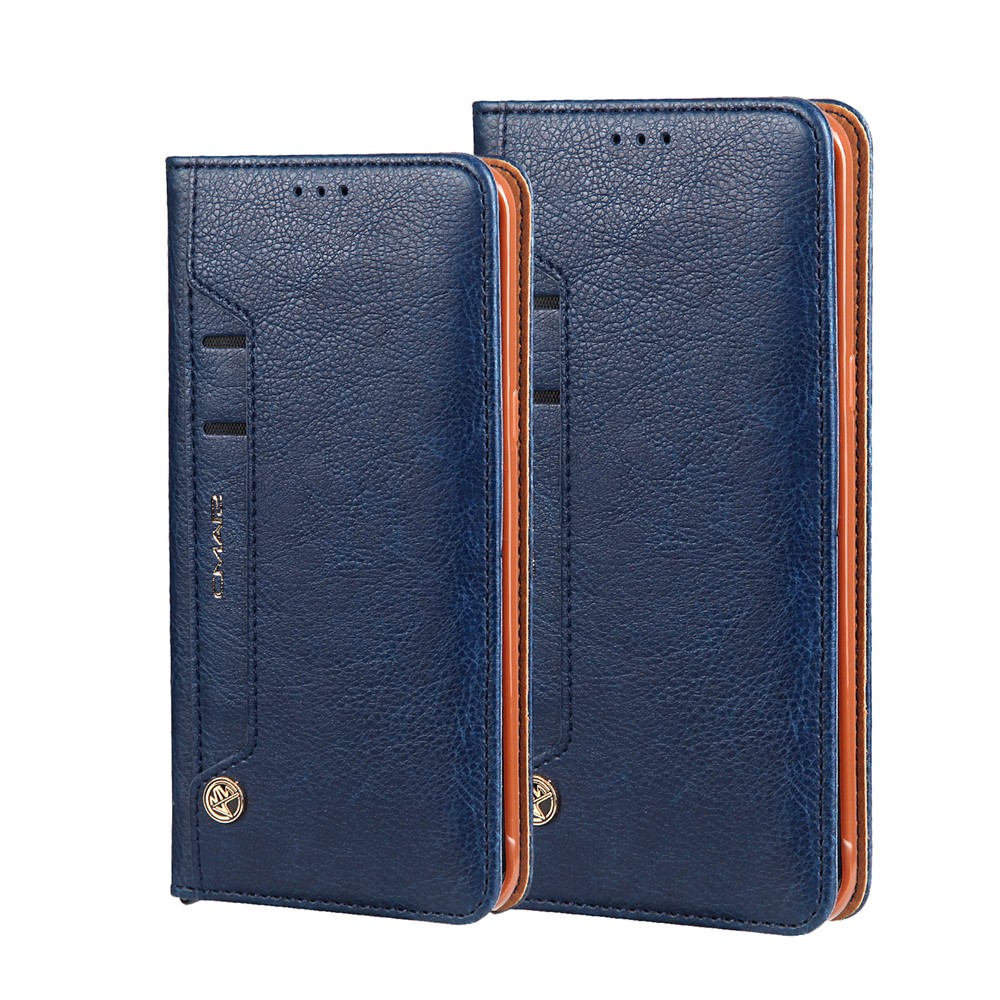 CMAI2 Stand Card Slots PU Leather Flip Cover for Samsung Galaxy S8 G950 - Dark Blue-3