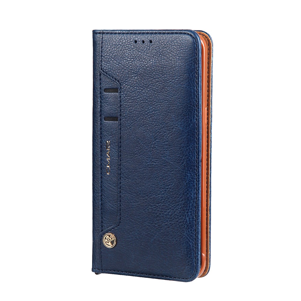 CMAI2 Stand Card Slots PU Leather Flip Cover for Samsung Galaxy S8 G950 - Dark Blue-4