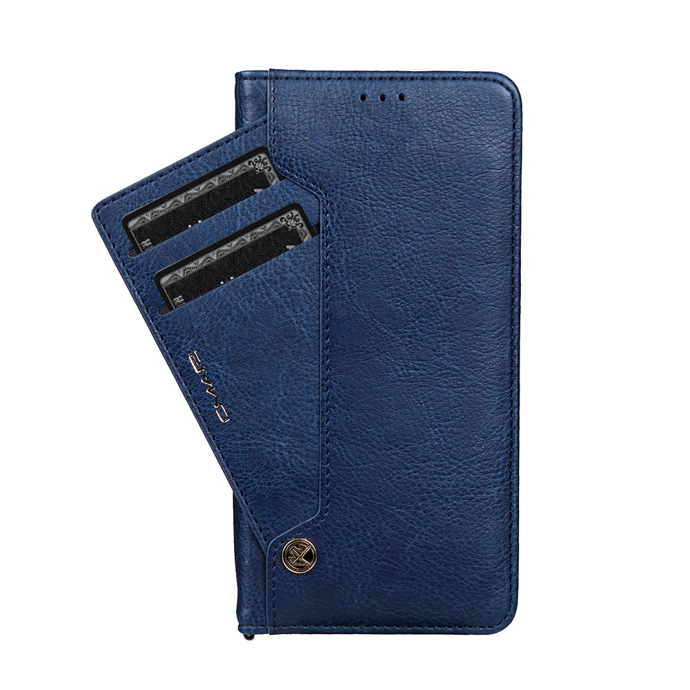 CMAI2 Stand Card Slots PU Leather Flip Cover for Samsung Galaxy S8 G950 - Dark Blue-6