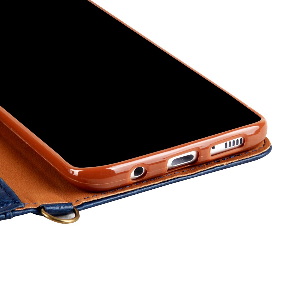 CMAI2 Stand Card Slots PU Leather Flip Cover for Samsung Galaxy S8 G950 - Dark Blue-9